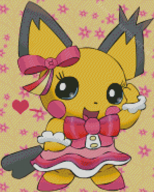 Cute Pichu Pokemon Diamond Paintings