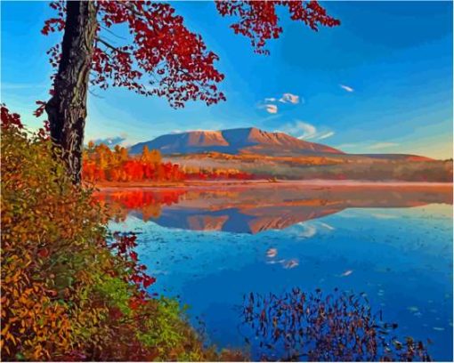 Fall In Millinocket Lake Maine Diamond Paintings