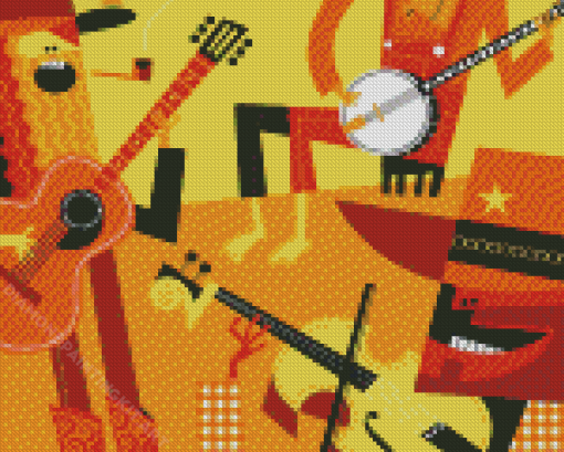 Folk Music Diamond Paintings