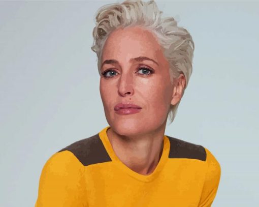 Gillian Anderson With Short Hair Diamond Paintings