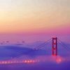 Golden Gate Bridge In Fog Light Diamond Paintings