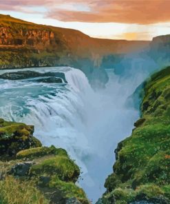 Gullfoss Falls Diamond Paintings