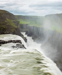 Gullfoss Falls Iceland Diamond Paintings