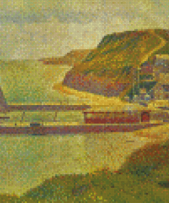 Harbour At Port En Bessin At High Tide By Georges Seurat Diamond Paintings