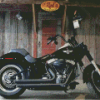 Harley Davidson Fat Boy Diamond Paintings