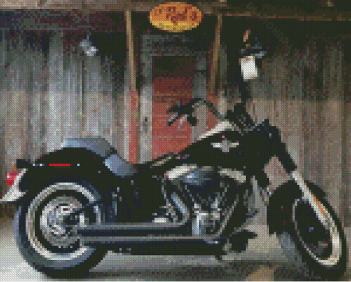 Harley Davidson Fat Boy Diamond Paintings