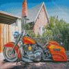 Harley Fat Boy Motorcycle Diamond Paintings