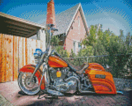 Harley Fat Boy Motorcycle Diamond Paintings