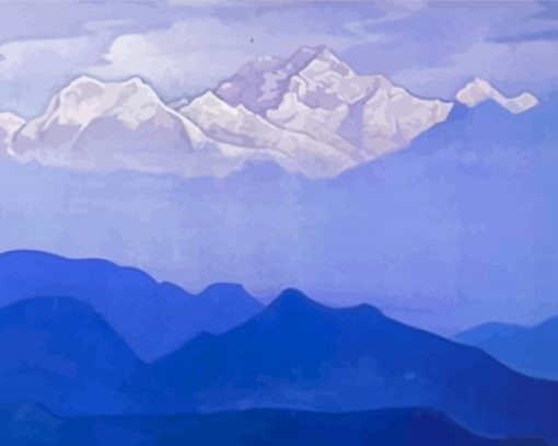 Himalayas By Nicholas Roerich Diamond Paintings