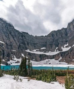 Iceberg Lake Glacier National Park Diamond Paintings