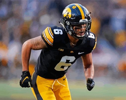 Iowa Hawkeyes American Footballer Diamond Paintings