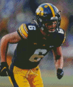 Iowa Hawkeyes American Footballer Diamond Paintings