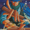 Kaku One Piece Diamond Paintings