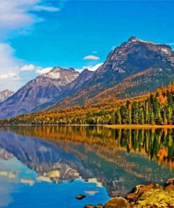 Lake McDonald In Montana Diamond Paintings