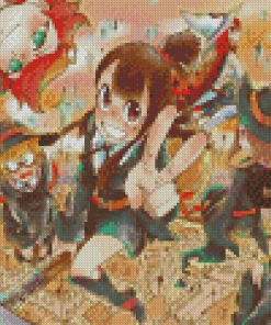 Little Witch Academia Series Characters Art Diamond Paintings