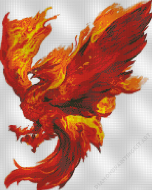 Magical Fire Bird Diamond Paintings