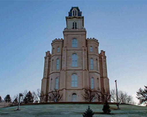 Manti Temple In Utah Diamond Paintings