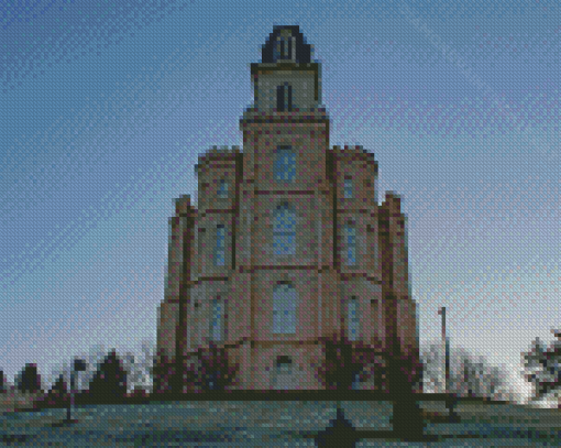 Manti Temple In Utah Diamond Paintings