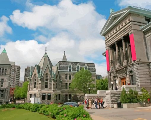 McGill University Building Diamond Paintings