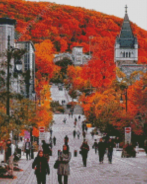 McGill University Fall Colors Diamond Paintings