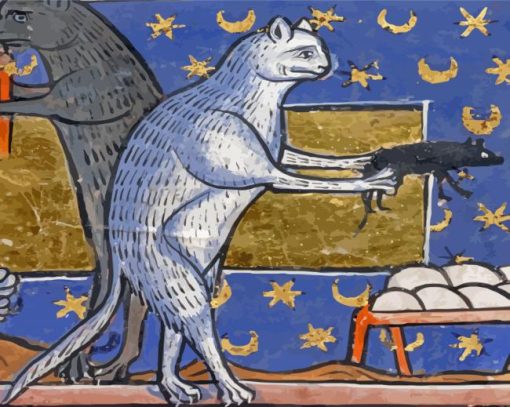 Medieval Ugly Cat Diamond Paintings