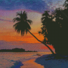 Meeru Island Sunset Diamond Paintings