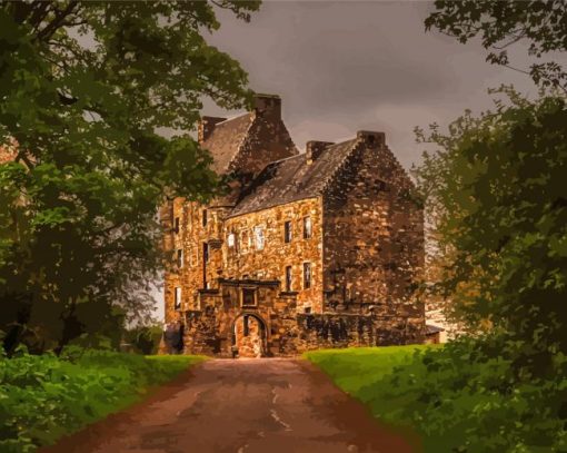 Midhope Castle In Abercorn Diamond Paintings