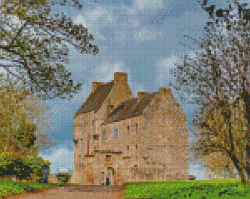 Midhope Castle Scotland Buildings Diamond Paintings