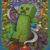 Minecraft Creeper Art Diamond Paintings