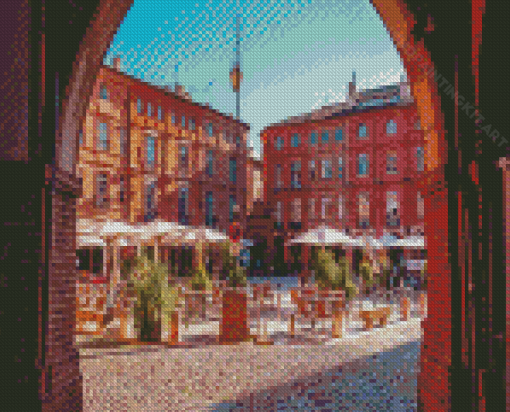 Montauban National Square In France Diamond Paintings