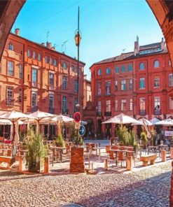 Montauban National Square In France Diamond Paintings