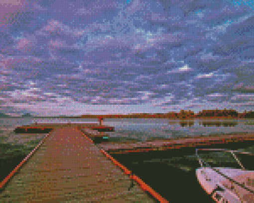 Moosehead Lake Maine Boardwalk Diamond Paintings