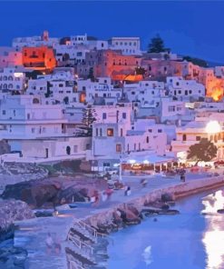 Naxos Island At Night Diamond Paintings