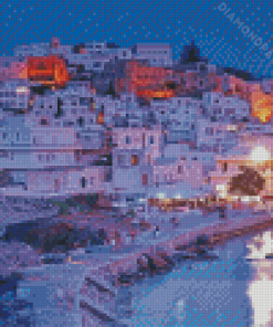 Naxos Island At Night Diamond Paintings