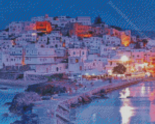 Naxos Island At Night Diamond Paintings