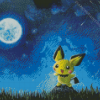 Pichu And Moon Diamond Paintings