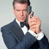 Pierce Brosnan Holding Gun Diamond Paintings