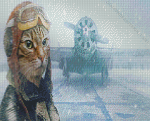 Pilot Cat Diamond Paintings