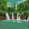 Plitwickie National Park Poster Diamond Paintings