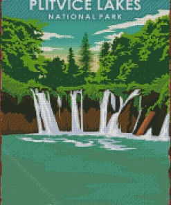 Plitwickie National Park Poster Diamond Paintings