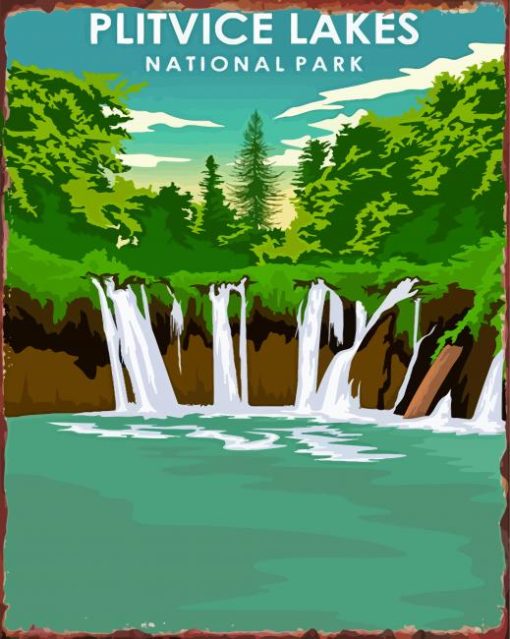 Plitwickie National Park Poster Diamond Paintings