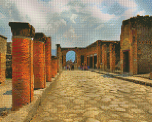 Pompeii Ancient Rome City Diamond Paintings