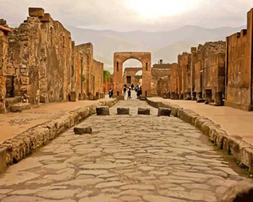 Pompeii City Ruins Diamond Paintings