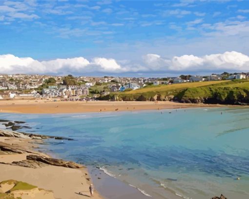 Porth Town Landscape Diamond Paintings