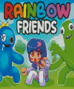 Rainbow Friends Cartoon Diamond Paintings