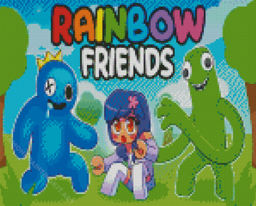 Rainbow Friends Cartoon Diamond Paintings