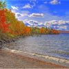 Rangeley Lake Maine Fall Landscape Diamond Paintings