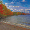 Rangeley Lake Maine Fall Landscape Diamond Paintings