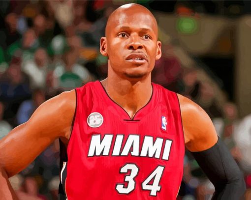 Ray Allen Baksetball Player Diamond Paintings