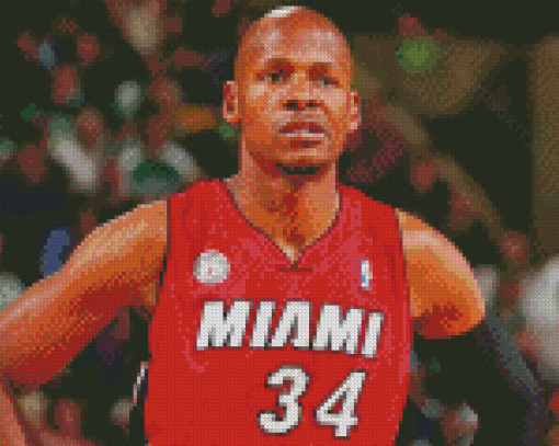 Ray Allen Baksetball Player Diamond Paintings